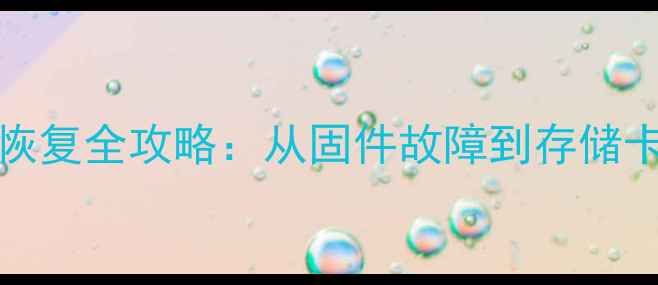 图片 三星850Pro数据恢复全攻略：从固件故障到存储卡损坏的解决方案