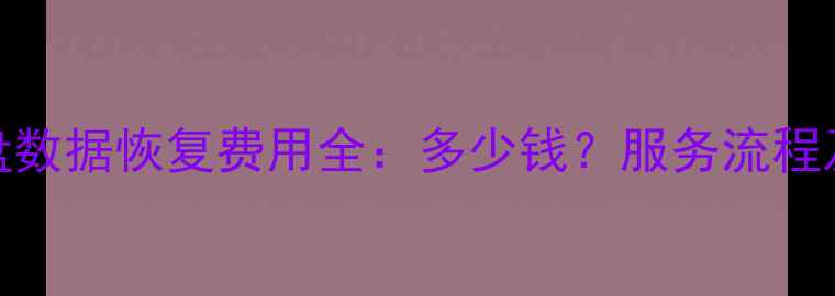 上海专业U盘数据恢复费用全多少钱服务流程及成功案例
