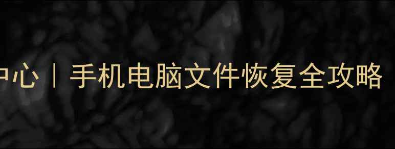 上海浦东数据恢复中心手机电脑文件恢复全攻略附免费咨询入口