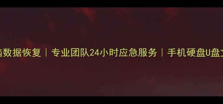 图片 上海黄浦电脑数据恢复｜专业团队24小时应急服务｜手机硬盘U盘文件秒级恢复