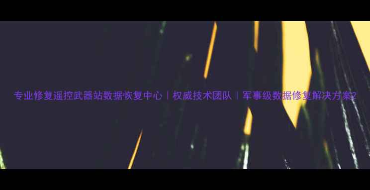 专业修复遥控武器站数据恢复中心权威技术团队军事级数据修复解决方案