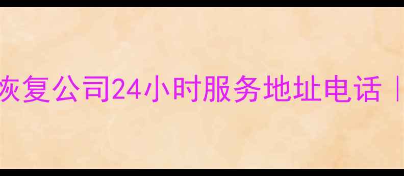 专业数据恢复广德数据恢复公司24小时服务地址电话手机电脑硬盘救星指南