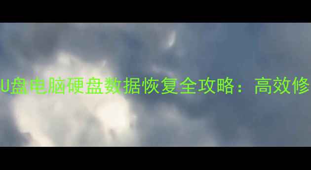 专业数据恢复服务U盘电脑硬盘数据恢复全攻略高效修复安全防护指南