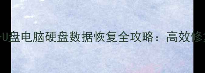 图片 专业数据恢复服务U盘电脑硬盘数据恢复全攻略：高效修复+安全防护指南2