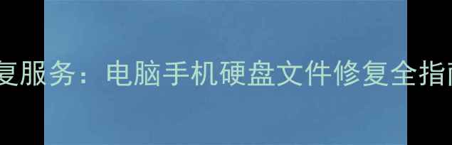 专业数据恢复服务电脑手机硬盘文件修复全指南最新