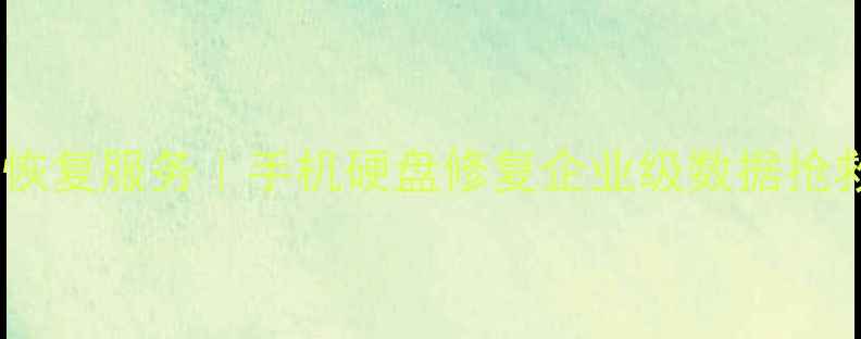 图片 东海县专业电脑数据恢复服务｜手机硬盘修复企业级数据抢救｜24小时应急响应1