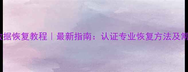 图片 个税申报数据恢复教程｜最新指南：认证专业恢复方法及常见问题全1