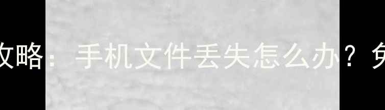 图片 中兴掌心管家数据恢复全攻略：手机文件丢失怎么办？免费教程+专业步骤大公开2