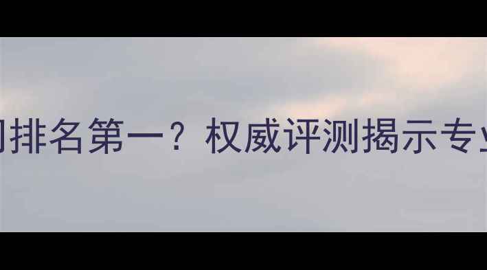 图片 中天数据恢复公司排名第一？权威评测揭示专业数据恢复服务全