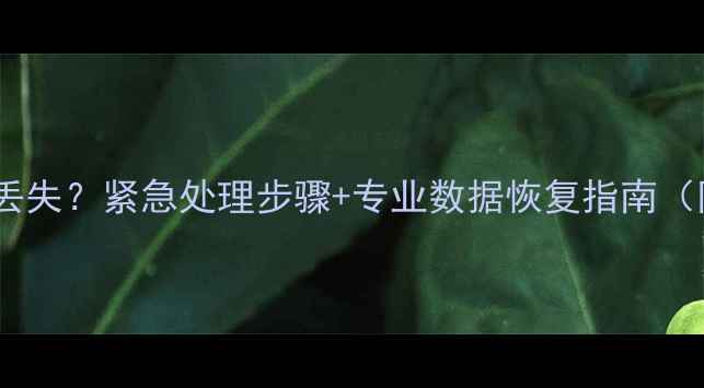 图片 主板烧毁数据丢失？紧急处理步骤+专业数据恢复指南（附真实案例）1