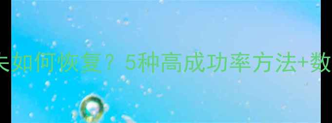 图片 互传文件丢失如何恢复？5种高成功率方法+数据保护指南2