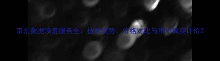 图片 京东数据恢复服务全：技术优势、价格对比与用户真实评价2