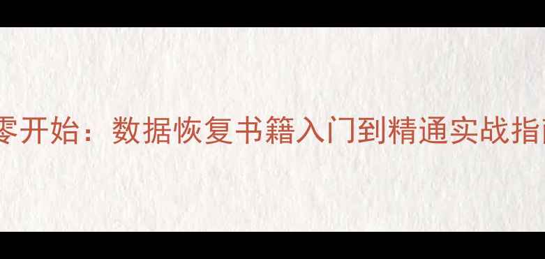 图片 从零开始：数据恢复书籍入门到精通实战指南1