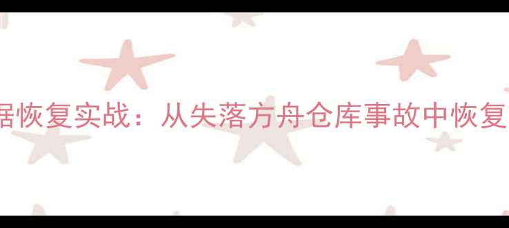 企业级数据恢复实战从失落方舟仓库事故中恢复TB级数据