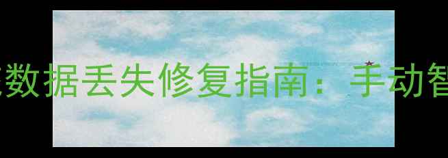 停车场管理系统数据丢失修复指南手动智能场景全流程