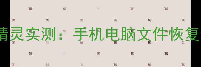 图片 免费教程万能数据恢复精灵实测：手机电脑文件恢复全攻略（附详细测评）1