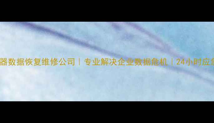图片 全服务器数据恢复维修公司｜专业解决企业数据危机｜24小时应急响应2
