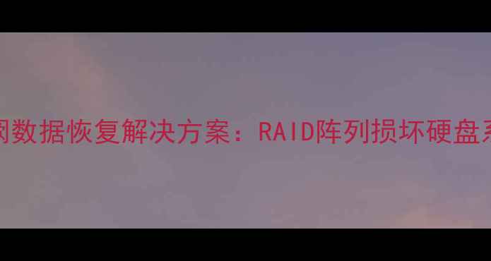 图片 全盘恢复易次元临帝阙数据恢复解决方案：RAID阵列损坏硬盘系统崩溃高效修复指南