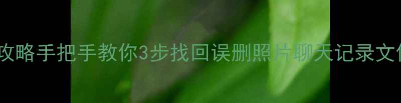 华为备份的应用数据恢复全攻略手把手教你3步找回误删照片聊天记录文件华为手机数据恢复教程
