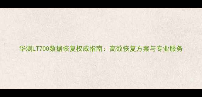 图片 华测LT700数据恢复权威指南：高效恢复方案与专业服务