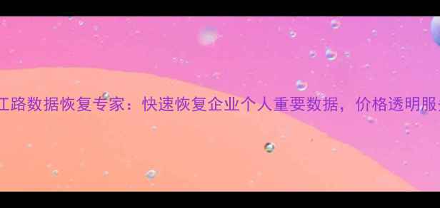 南京珠江路数据恢复专家快速恢复企业个人重要数据价格透明服务放心