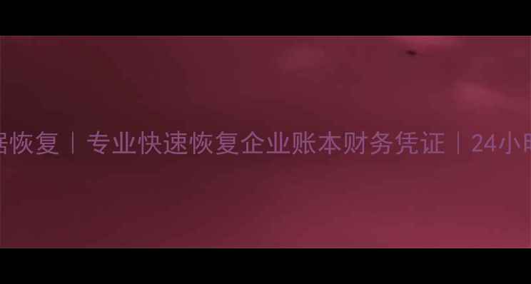 图片 南京管家婆数据恢复｜专业快速恢复企业账本财务凭证｜24小时应急修复服务