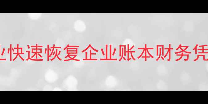 图片 南京管家婆数据恢复｜专业快速恢复企业账本财务凭证｜24小时应急修复服务2