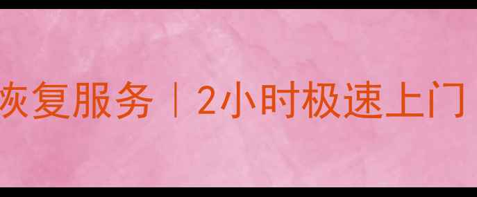 历下区专业硬盘数据恢复服务2小时极速上门企业数据拯救专家