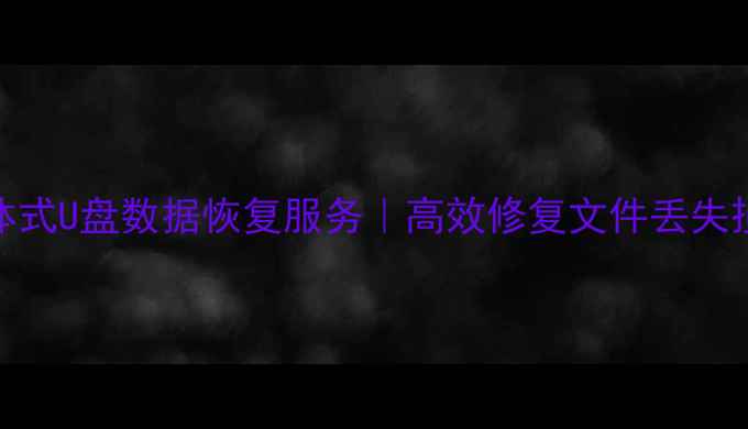 厦门专业一体式U盘数据恢复服务高效修复文件丢失损坏加密问题