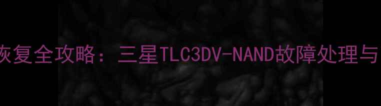 图片 叠瓦硬盘数据恢复全攻略：三星TLC3DV-NAND故障处理与高效恢复方案1
