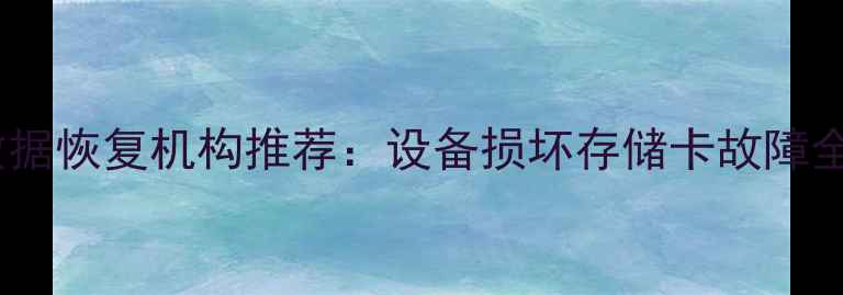 图片 咸阳专业监控数据恢复机构推荐：设备损坏存储卡故障全流程解决方案2