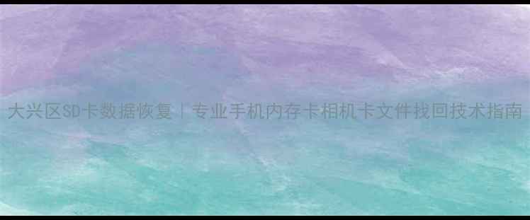 大兴区SD卡数据恢复专业手机内存卡相机卡文件找回技术指南
