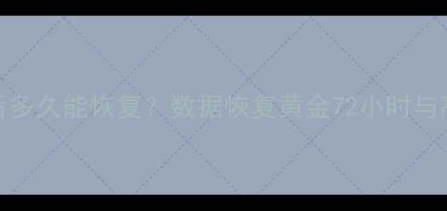 图片 大数据丢失后多久能恢复？数据恢复黄金72小时与高效恢复方案