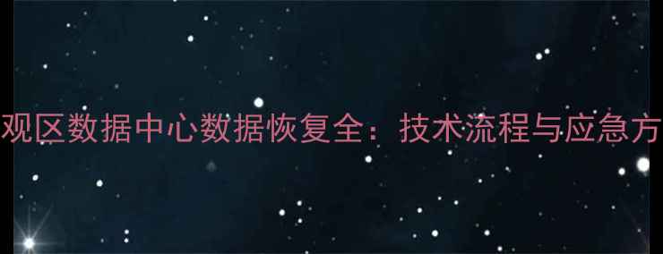 图片 大观区数据中心数据恢复全：技术流程与应急方案