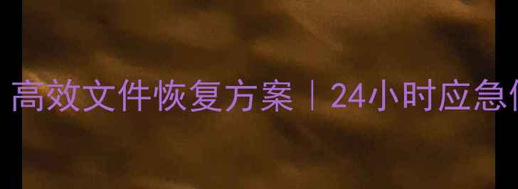 图片 天津专业数据恢复服务｜高效文件恢复方案｜24小时应急修复保障｜数据救援专家