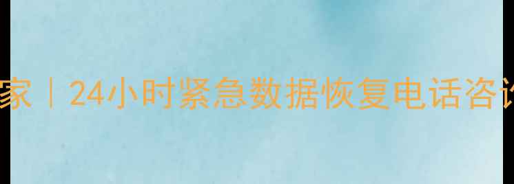 天硕卡数据恢复专家24小时紧急数据恢复电话咨询及解决方案指南