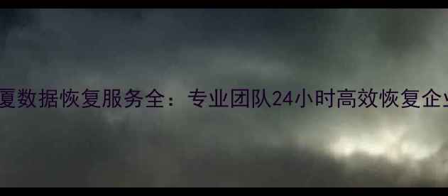 太丰惠中大厦数据恢复服务全专业团队24小时高效恢复企业核心数据