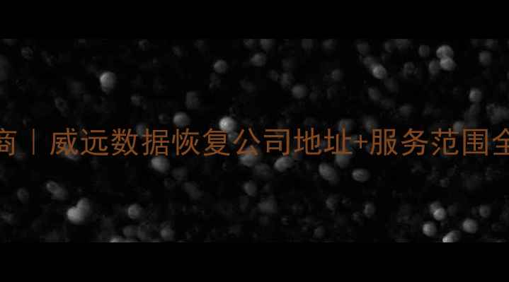 威远市专业数据恢复服务商威远数据恢复公司地址服务范围全权威数据丢失解决方案