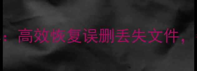 图片 小企鹅U盘数据恢复全步骤详解：高效恢复误删丢失文件，数据安全指南（附工具下载）1
