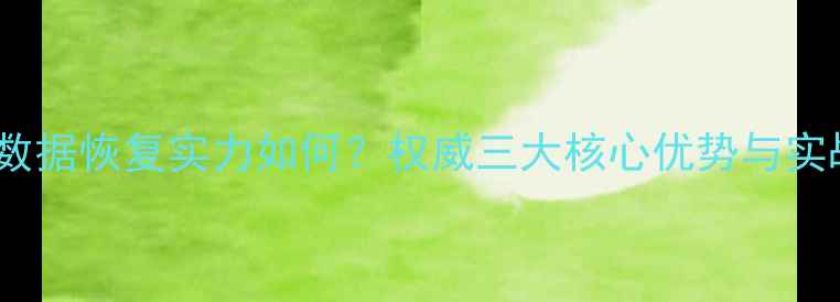 图片 州公安数据恢复实力如何？权威三大核心优势与实战案例2