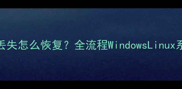 图片 差分备份后数据丢失怎么恢复？全流程WindowsLinux系统数据恢复方法