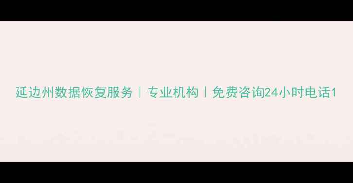 图片 延边州数据恢复服务｜专业机构｜免费咨询24小时电话1