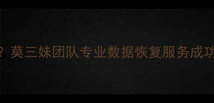 图片 录音文件损坏怎么恢复？莫三妹团队专业数据恢复服务成功修复小文重要录音记录