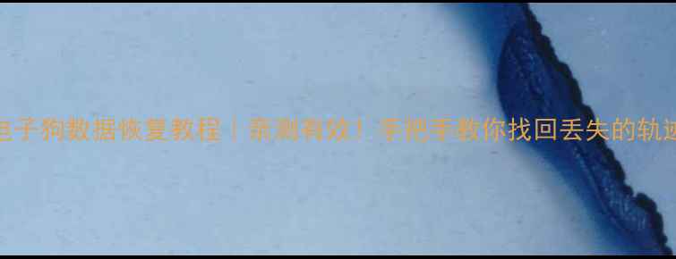 征途电子狗数据恢复教程亲测有效手把手教你找回丢失的轨迹记录