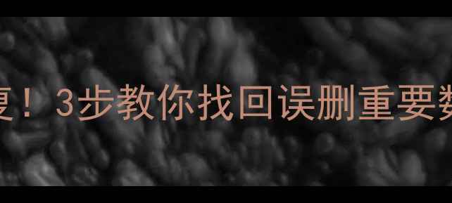 图片 微信聊天记录照片秒恢复！3步教你找回误删重要数据（附详细教程）📱💾