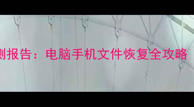 图片 微数据恢复助手实测报告：电脑手机文件恢复全攻略（附免费使用教程）