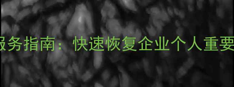 图片 忻城县专业数据恢复服务指南：快速恢复企业个人重要数据，地址及服务全1