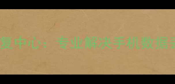 图片 惠城手机数据恢复中心：专业解决手机数据丢失问题全攻略1