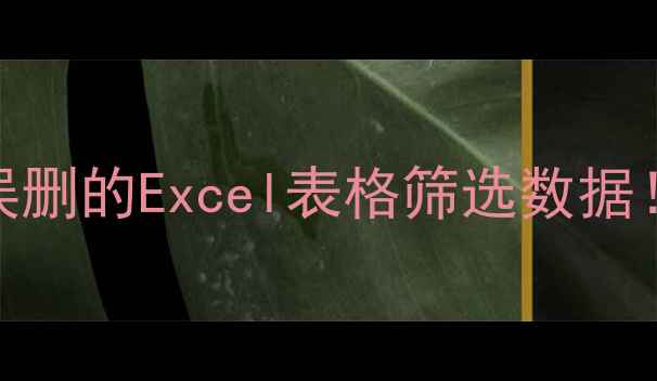 手把手教你恢复被误删的Excel表格筛选数据3种方法亲测有效