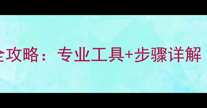 手机储存卡数据恢复全攻略专业工具步骤详解含exFAT分区恢复